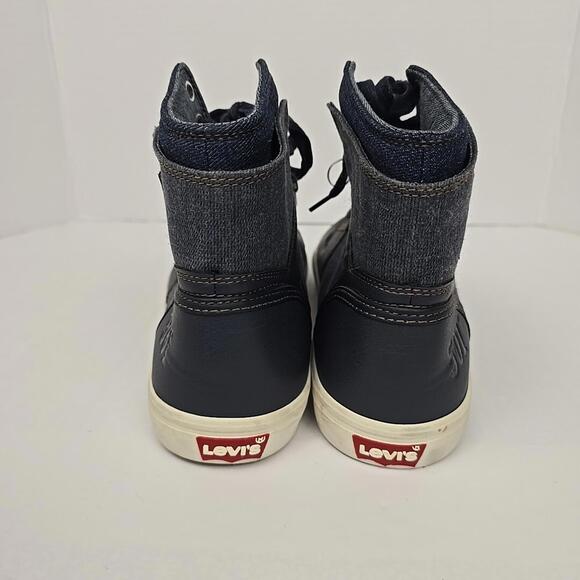 Levis Mason 501 Hi Athletic Sports Sneakers Mens 10 Shoes Navy Jeans
